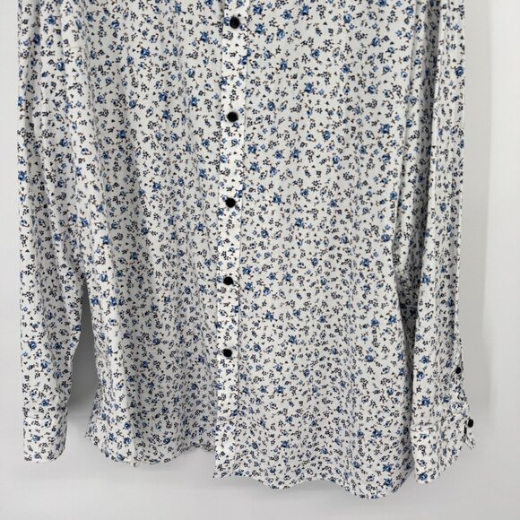 Johnny Bigg mens blue Floral Long Sleeve button up Shirt size 3XL - Picture 6 of 12